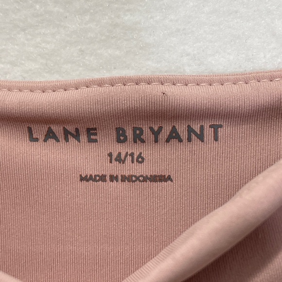 Lane Bryant Blush Bodysuit Tank Adjustable Straps 14/16 NWT Light Pink - Picture 3 of 6